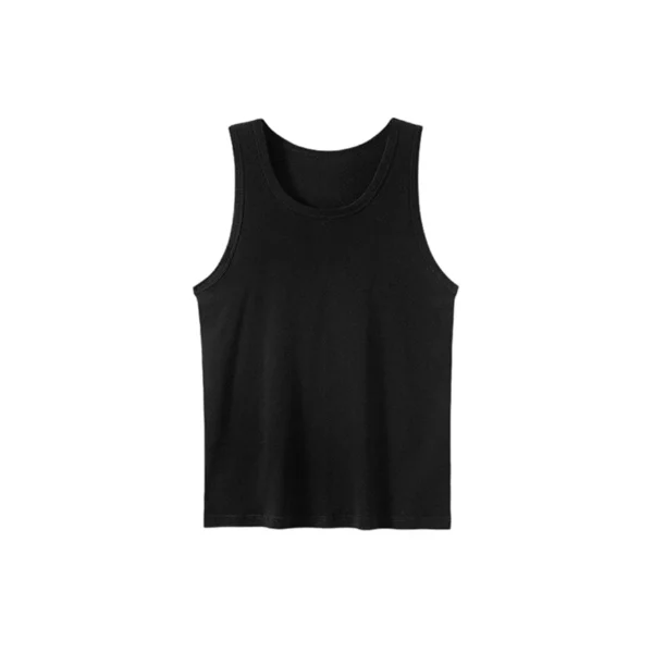 1Pcs Four Seasons Men's Cotton Joker Vest Teenagers Simple Fit Sports Fitness T-shirt Middle-aged Casual Sleeveless Shirt