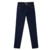 AMII Minimalism Jeans for Women 2025 Autumn Slim Feet Fashion Casual All-match Cotton Slight Strech Ankle-Length Pants