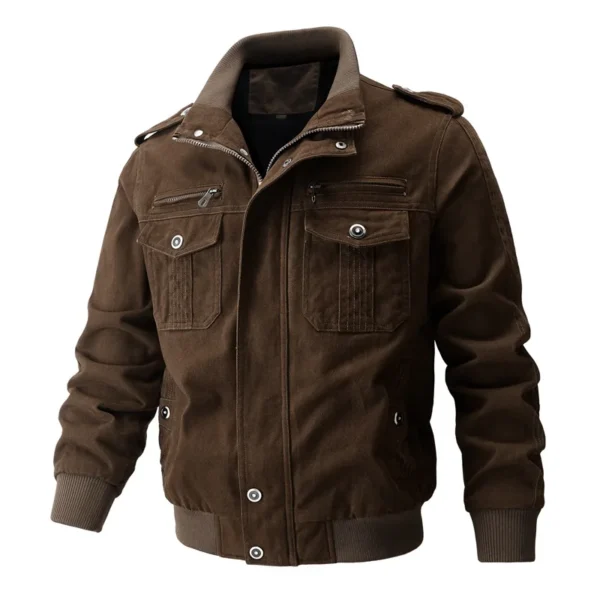 New Workwear Pilot Spring Autumn Coats Men's Jackets Military Tactical Multi Pocket Tops Men's Clothing
