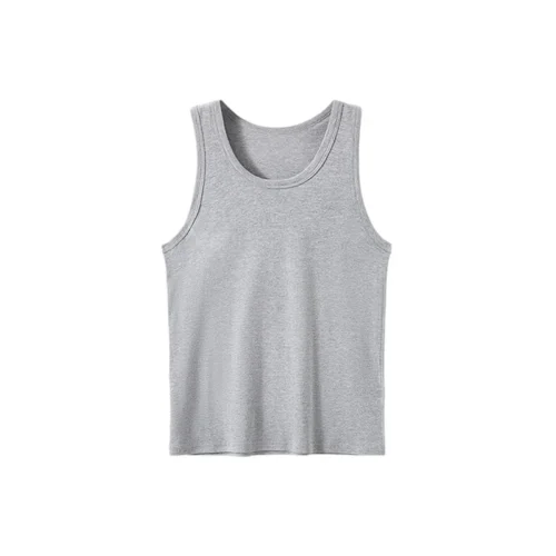 1Pcs Four Seasons Men's Cotton Joker Vest Teenagers Simple Fit Sports Fitness T-shirt Middle-aged Casual Sleeveless Shirt