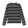 Women Teen Girls Fairy Grunge Y2k Long Sleeve Baggy Shirt Tops Striped Baby Tees Vintage Streetwear T-Shirt Autumn Clothes