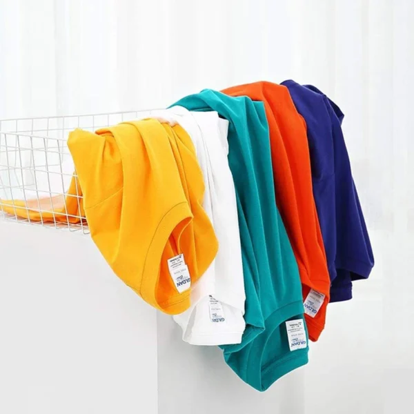 Europe Size 100% Cotton Men's T-Shirt O-Neck Solid Color Men T-shirt for Male T shirts Man Tops Tees Tshirt MRMT 2026 Brand New